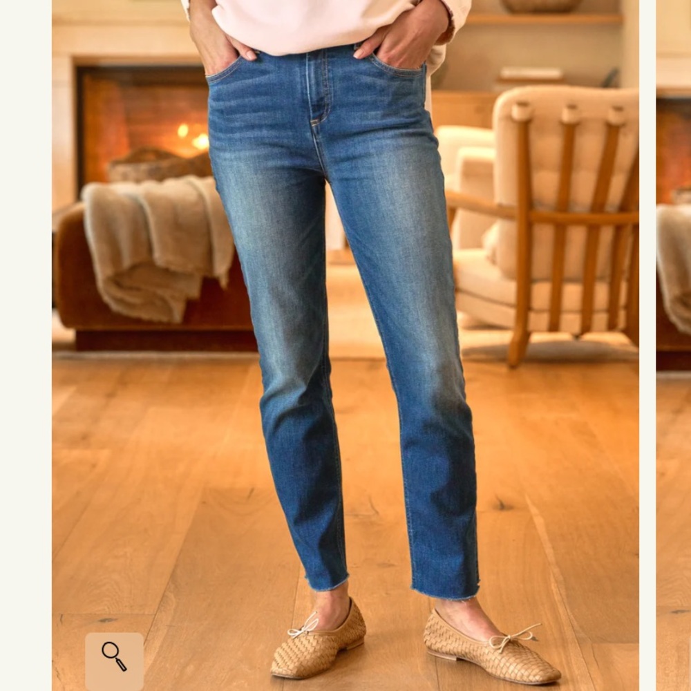 FRANK AND EILEEN Derry Blue Denim Jean
